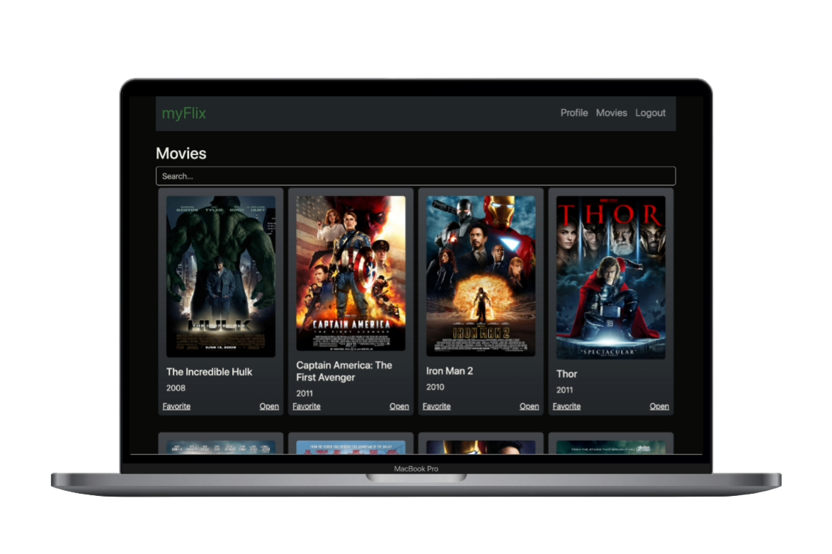 myFlix React Client